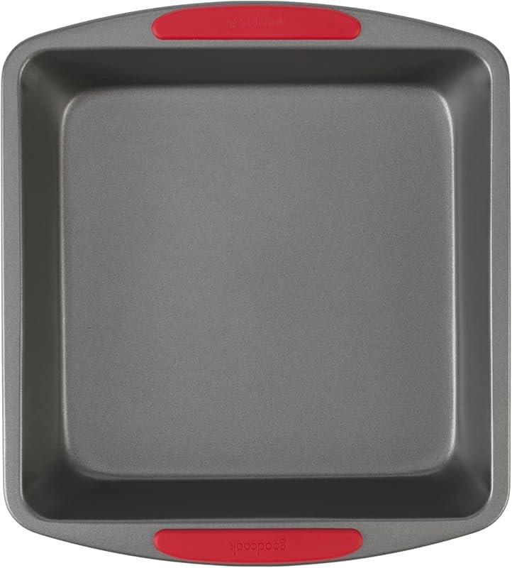GoodCook MegaGrip Baking Pan with Silicone Handles, 8x8 Inch, Non-Stic