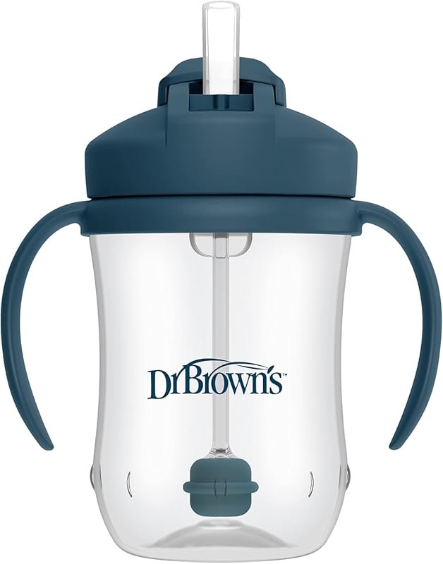 Dr. Brown's Milestones Baby's First Weighted Straw Training Cup, BPA-F