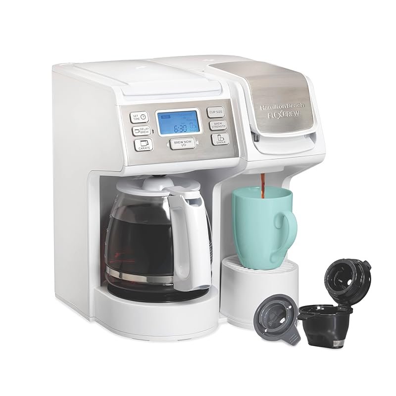 Hamilton Beach FlexBrew Trio 2-Way Coffee Maker – Compatible with K-Cu