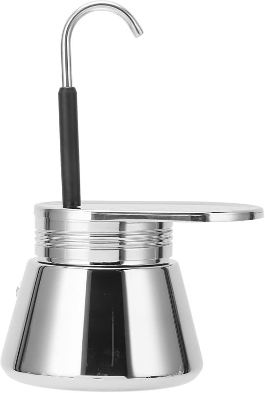 Single Spout 1 Cup Stainless Steel Mini Moka Pot, DIY Italian Stovetop