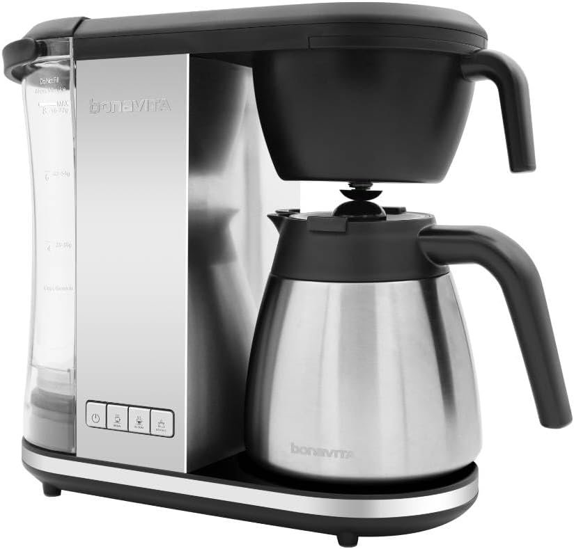 Bonavita 8 Cup SCA Certified Drip Coffee Brewer with Thermal Carafe & 