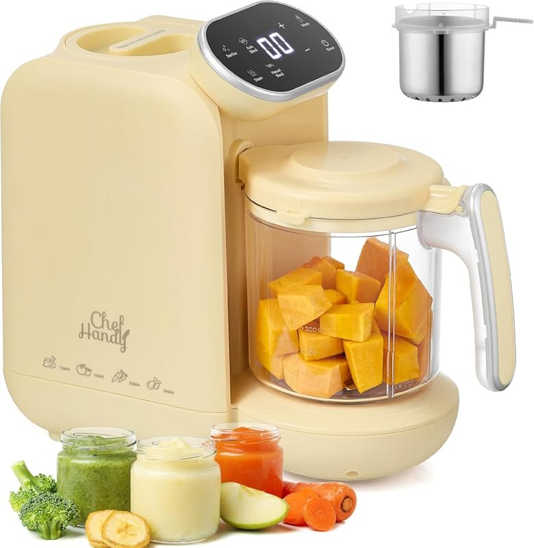Chefhandy Baby Food Maker with Steamer, Blender & Sterilizer, Auto/Man