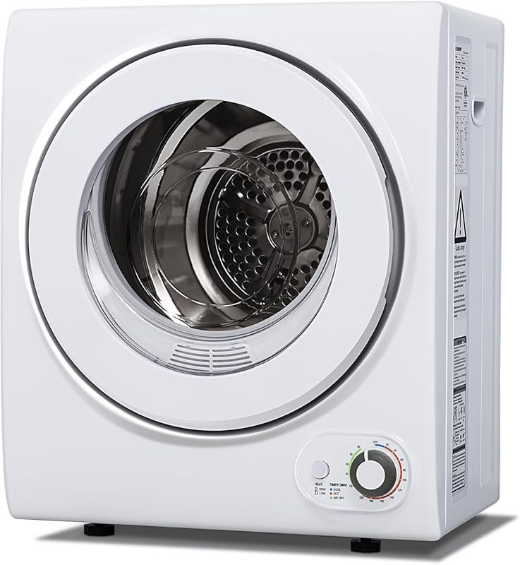 Euhomy Portable Dryer 1.5 Cu.Ft., 850W Electric Dryer with Stainless S