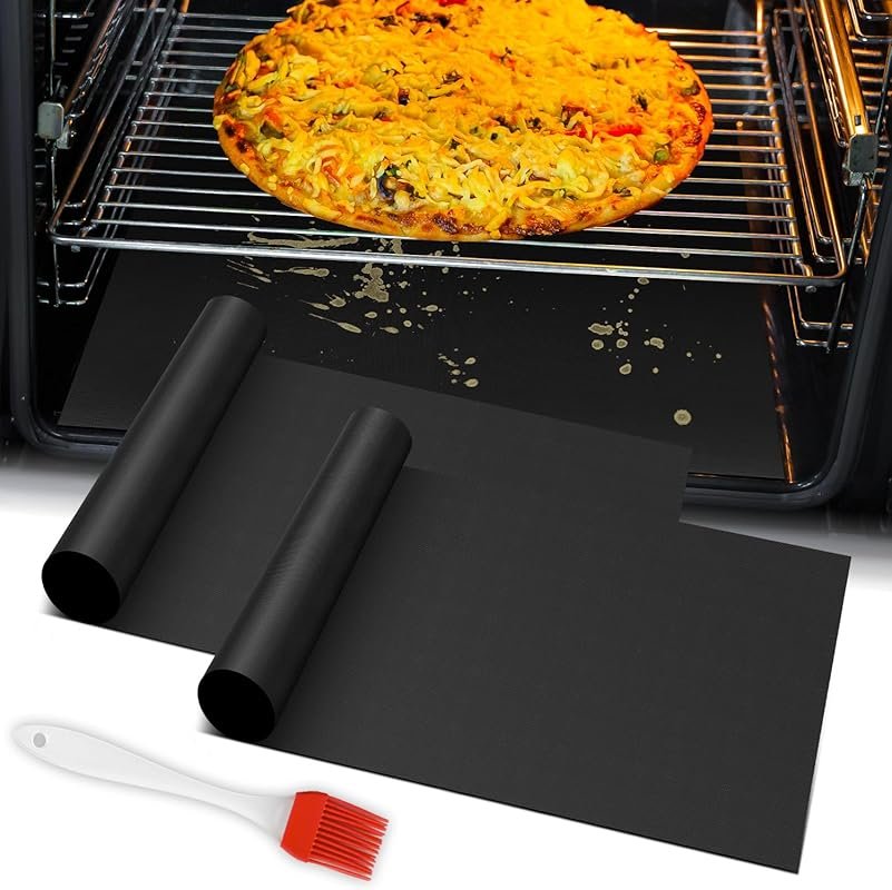 2 Pack Reusable Teflon Oven Mats – Non-Stick, Heat Resistant, Fits Ele