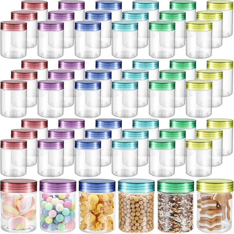 Sliner 60 Pcs 8 oz Clear Leakproof Mason Jars for Kitchen, Spice & Cos