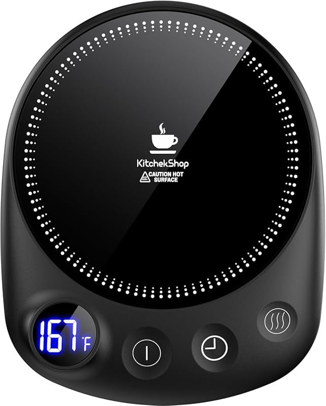 Coffee Mug Warmer - 4 Temp Settings, 1-12H Timer, Auto Shut Off Electr