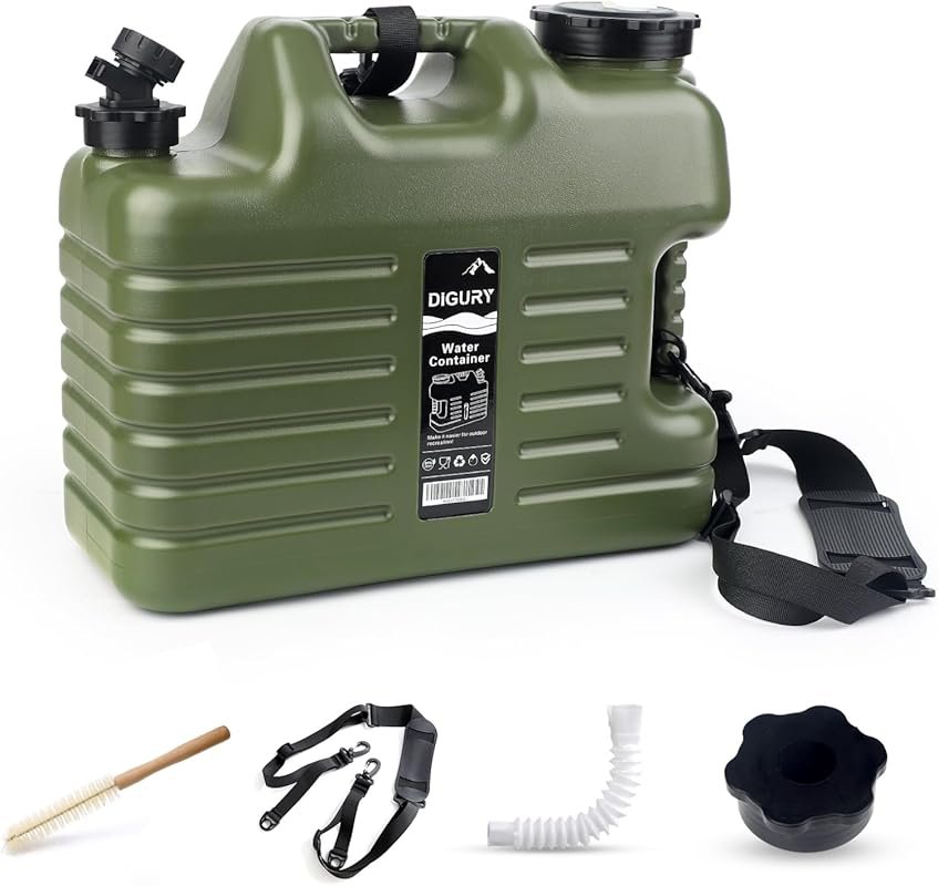 Digury 5 Gallon Camping Water Jug BPA Free Leak-Proof Spigot for Outdo