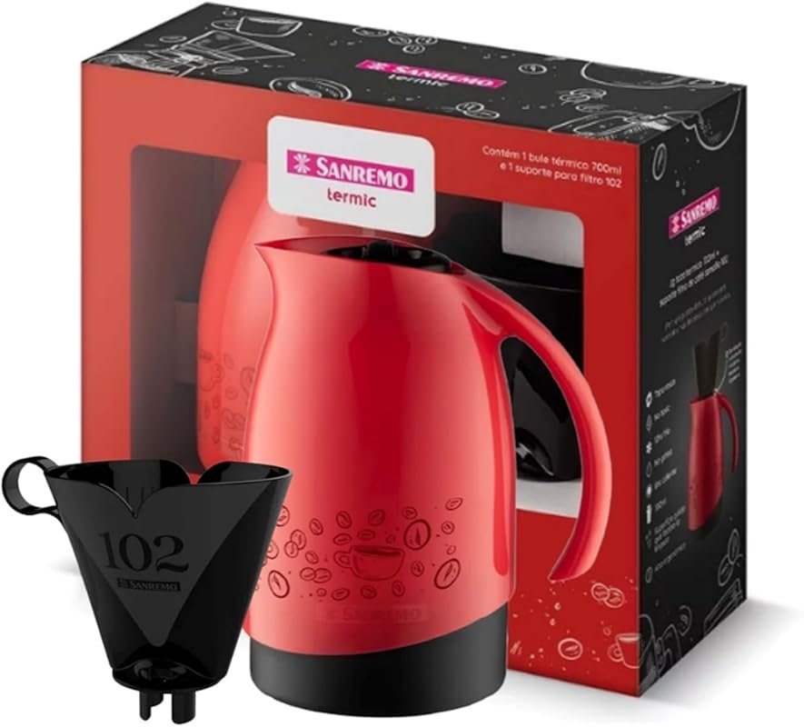 Tribello 20 Oz Camping Thermal Carafe Pour Over Set, Keeps Hot/Cold 6+