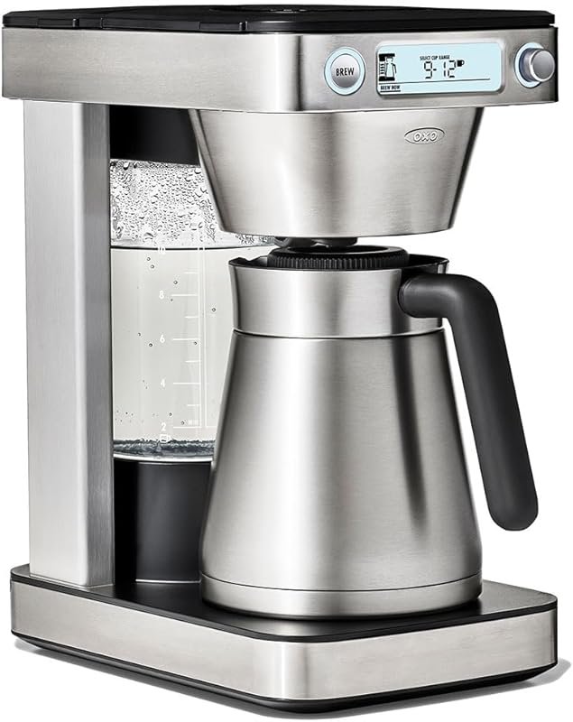 OXO Brew 12-Cup Coffee Maker with Podless Single-Serve Function, Silve