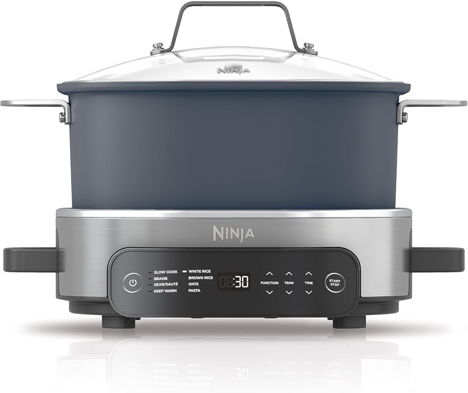 Ninja MC1101 Foodi Cooker: 8-in-1 Versatile 6.5 Qt Multi Cooker, Midni