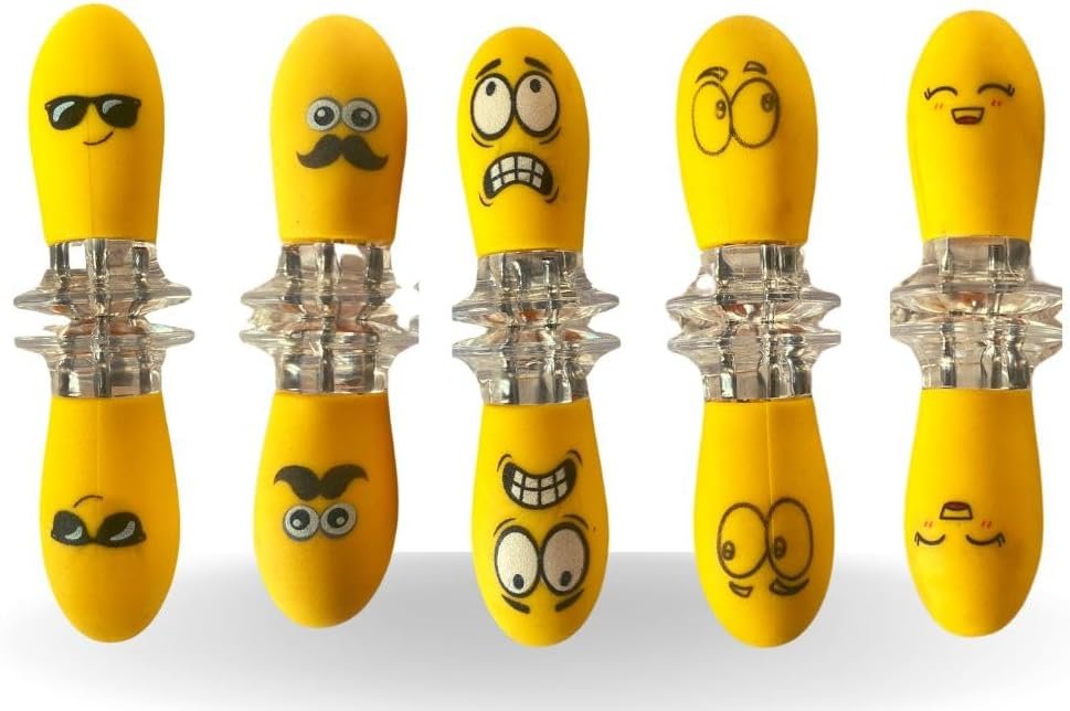 Fumiko's Fun Face Interlocking Corn Holders – 5 Sets (10 Pcs) for Ente