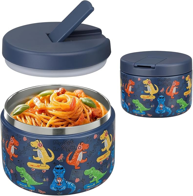 Pawtong 12oz Insulated Soup Jar – Buckle Lid & Wide Mouth for Kids
