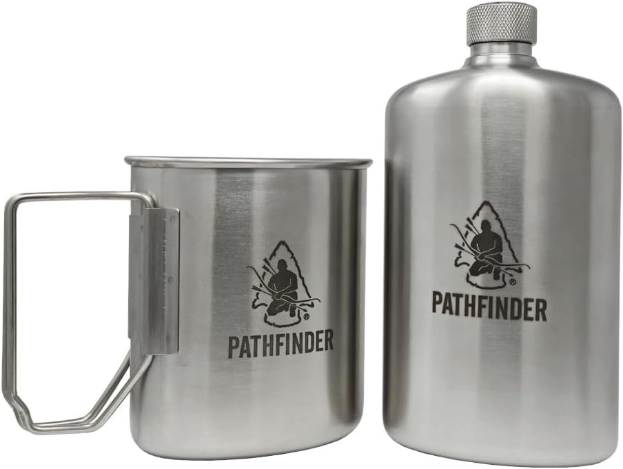 Pathfinder School Stainless Steel Nesting Cup & M34 Scout Canteen – Bu