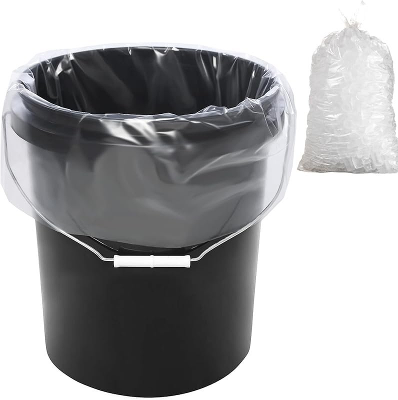 12-Pack 5-Gallon Bucket Liner Bags, 4-Mil Food Grade BPA-Free Leak-Pro