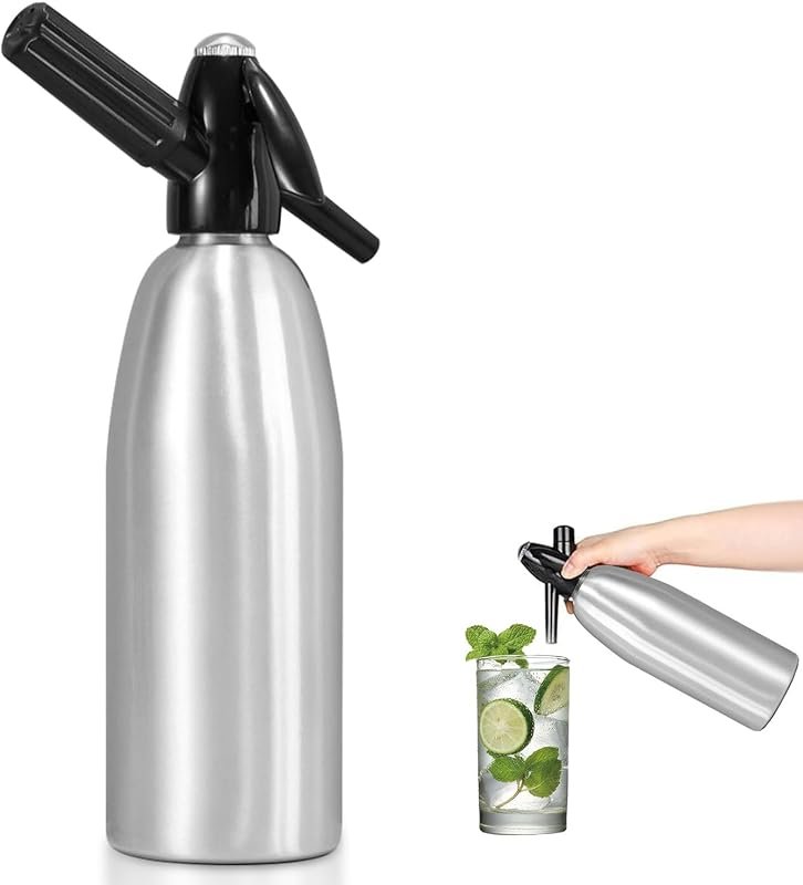 ALIMOTA Soda Streaming Machine - All-in-One Carbonated Water & Cocktai