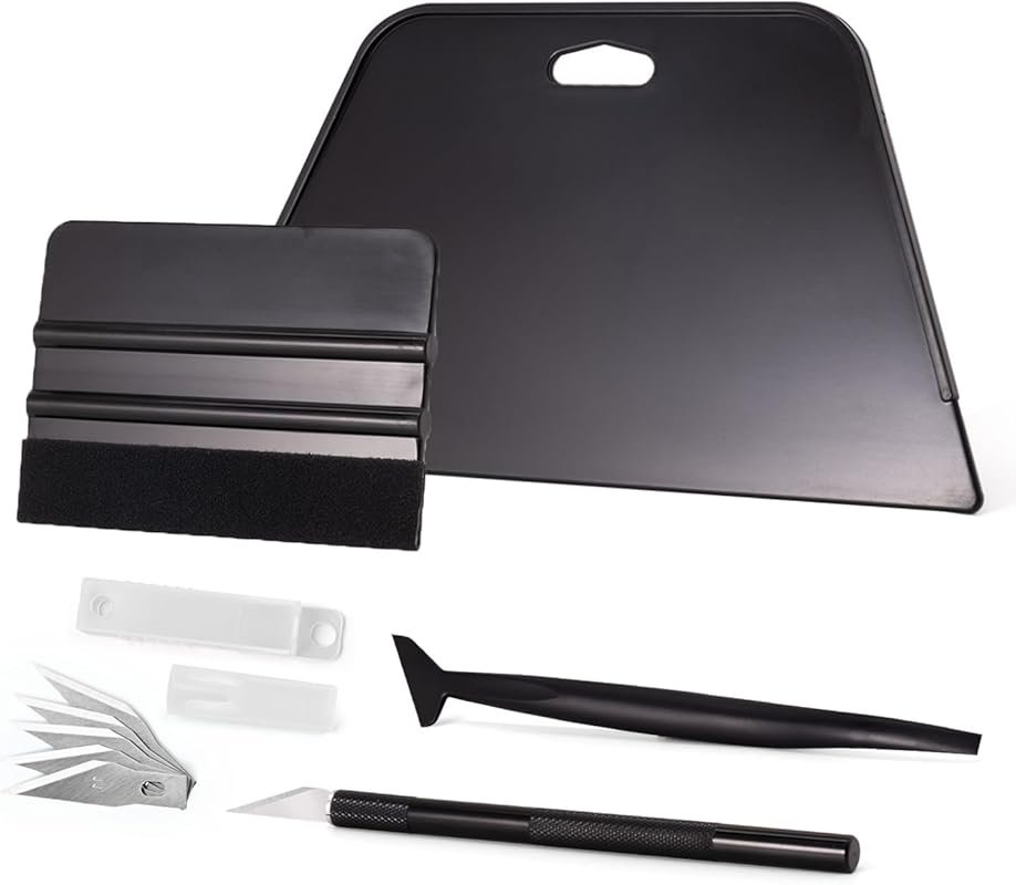 NEWISHTOOL Wallpaper Smoothing Tool Kit – Includes Squeegee, Scraper & Knife for Easy Vinyl Application