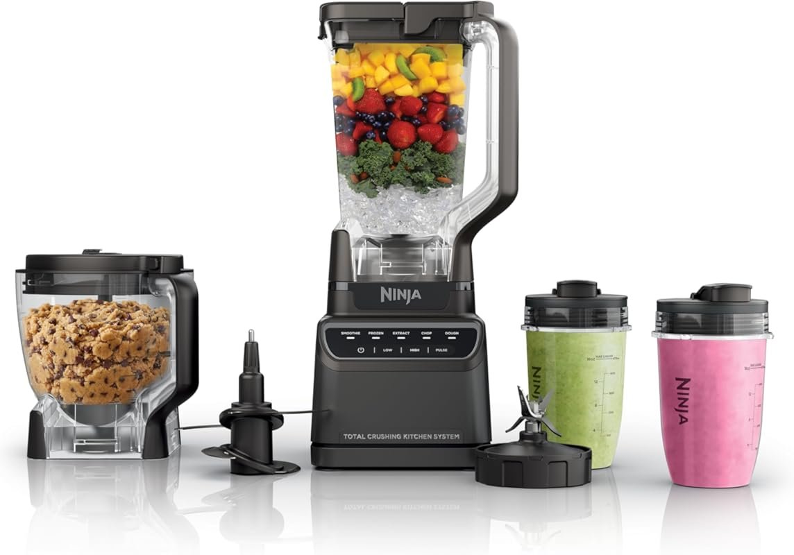 Ninja Kitchen System 1200W All-in-One Blender & Food Processor with Pi