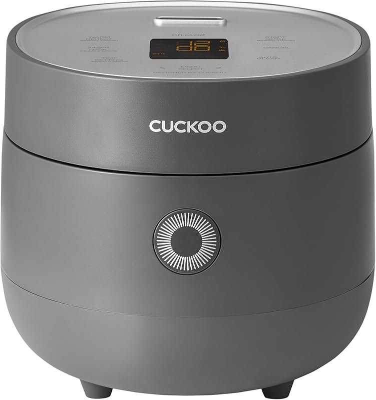 Cuckoo Micom 3-Cup Rice Cooker with 8 Menu Options, Quick Rice & Auto 