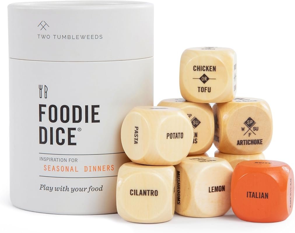 Two Tumbleweeds Foodie Dice – Set of 9 Creative Meal Inspiration Dice 