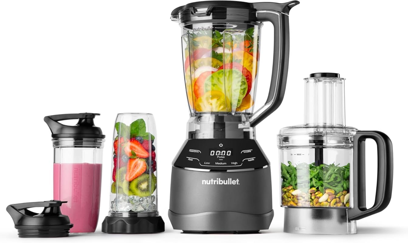 Nutribullet Triple Prep System NBKS50100 – Black, Compact Food Process