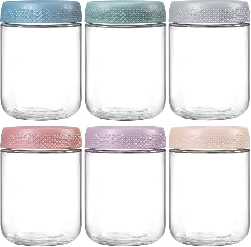 NETANY 16 oz Overnight Oats Containers with Airtight Lids – Wide Mouth