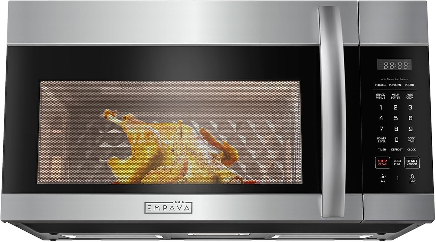 Empava Over-the-Range Microwave with Touch Control, 1000W, 300 CFM Ven