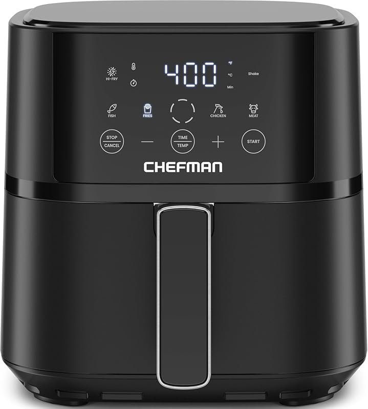 Chefman 4 QT Air Fryer with Hi-Fry Tech, 4 Presets & Touchscreen, Nons
