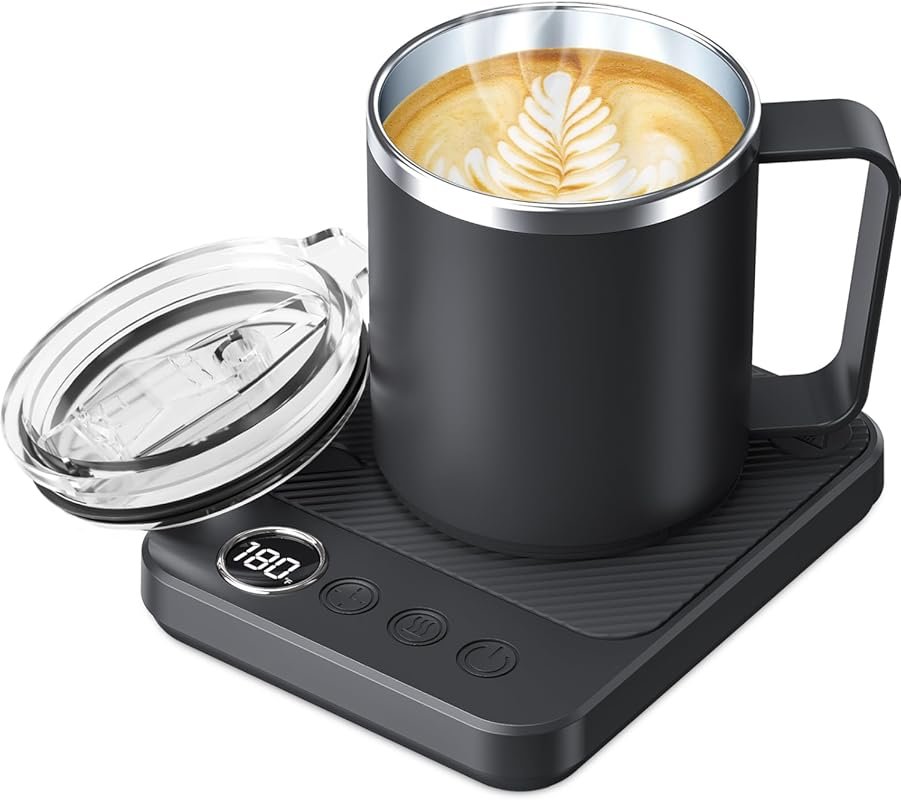 Felibeaco Coffee Mug Warmer Set with 16oz Heated Mug, Auto Shut Off, S