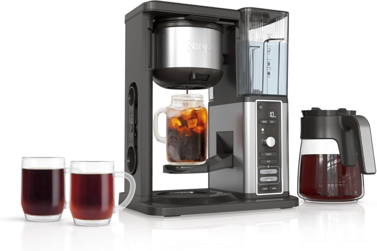 Ninja Hot & Iced XL Coffee Maker with Rapid Cold Brew, 4 Brew Styles &