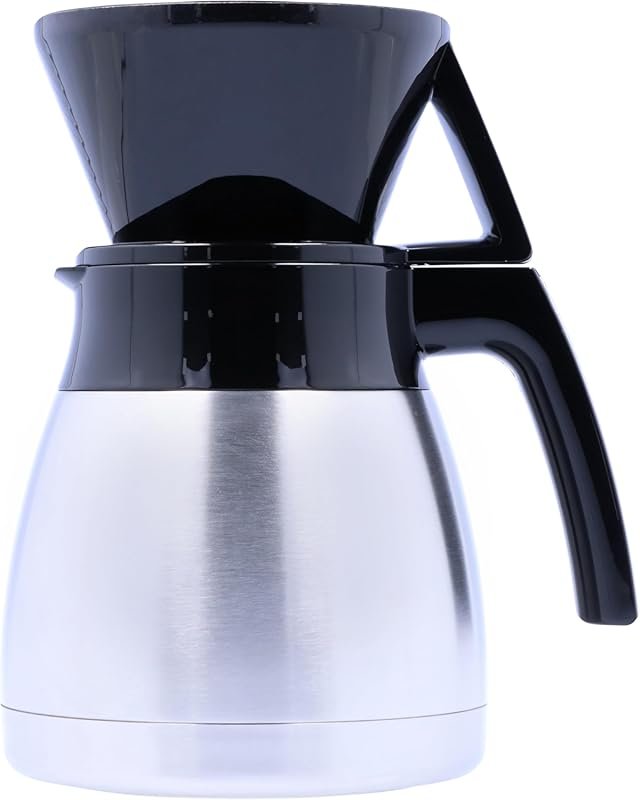 Melitta Pour-Over Coffee Brewer Set with Stainless Steel Carafe & Filt