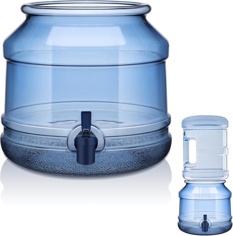 GlikCeil 5 Gallon Water Jug Dispenser Base with Spout – Countertop or 