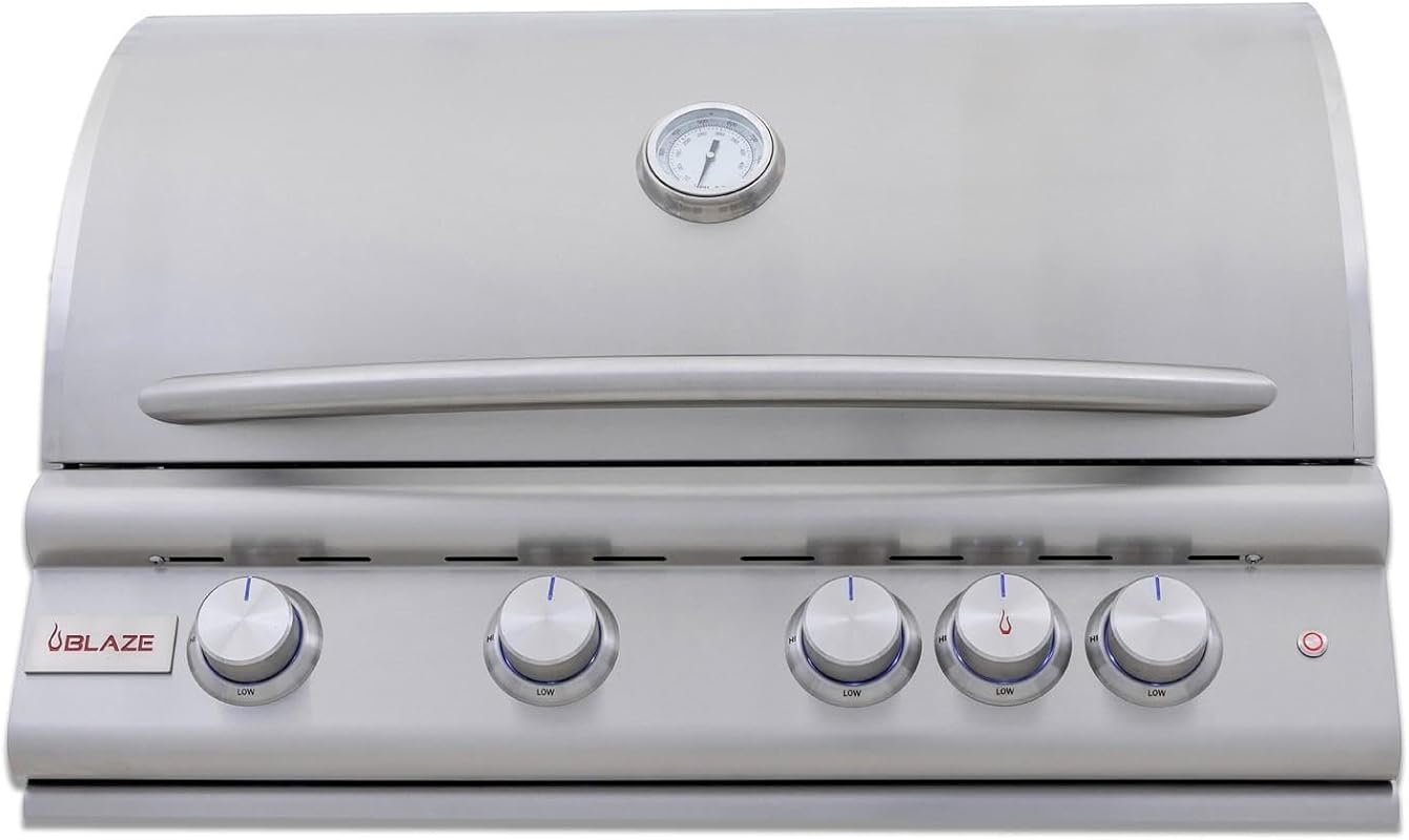 Blaze 32-Inch 4-Burner Built-In Propane Grill with Rear Infrared Burne