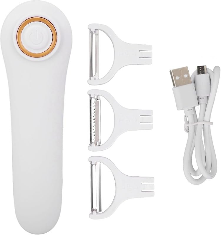 Handheld USB Rechargeable Electric Fruit & Vegetable Peeler with 3 Cut