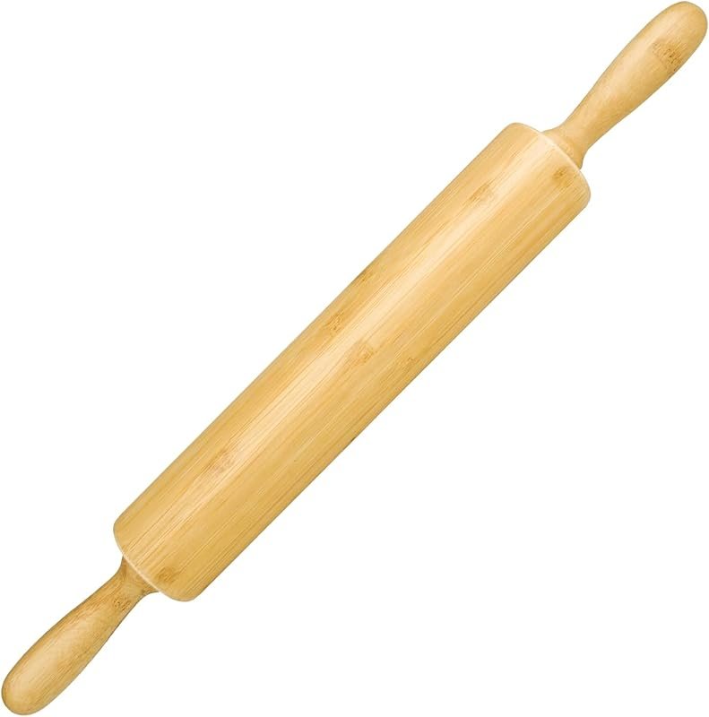 17.5 Inch Wooden Rolling Pin Long Dough Roller for All Baking Needs