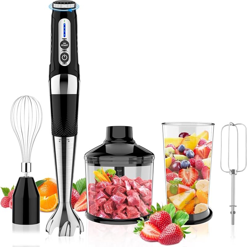 Toogel Cordless Immersion Blender with 21-Speed & USB Rechargeable, BP