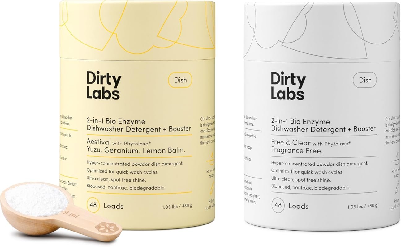 Dirty Labs Dishwasher Detergent & Booster Sampler, Aestival + Free & C