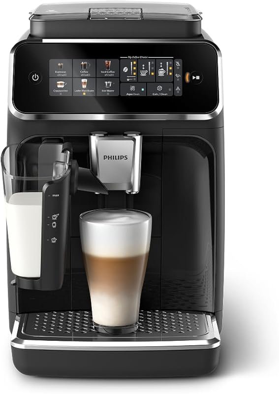 Philips 3300 Series Espresso Machine with LatteGo Milk System, Integra