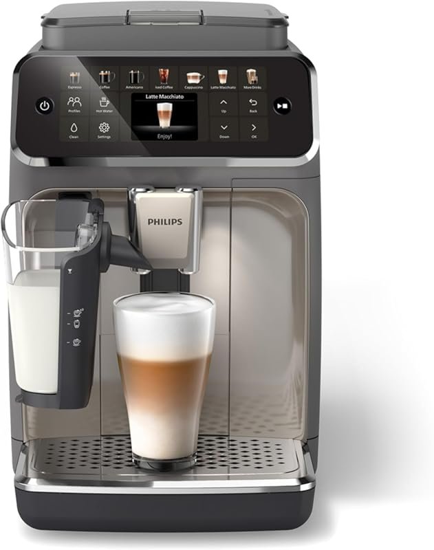 Philips 1200 Series Espresso Machine with Classic Milk Frother, Cerami
