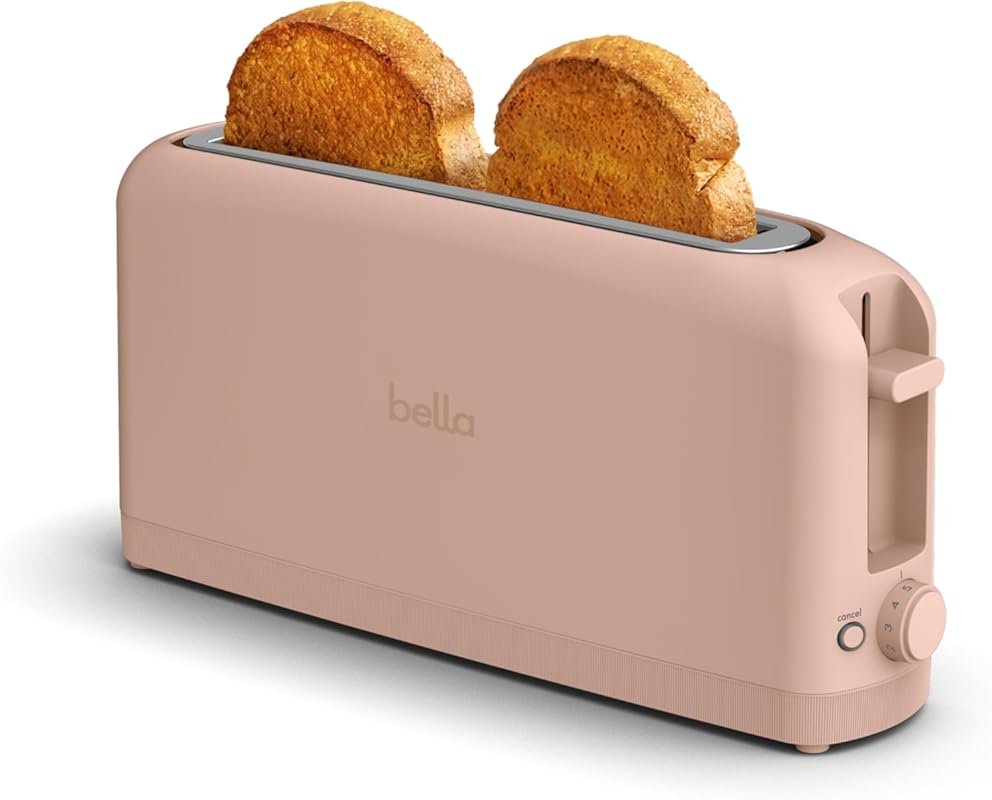 Bella 2-Slice Slim Toaster with 6 Shade Settings, Reheat & Cancel, Ant