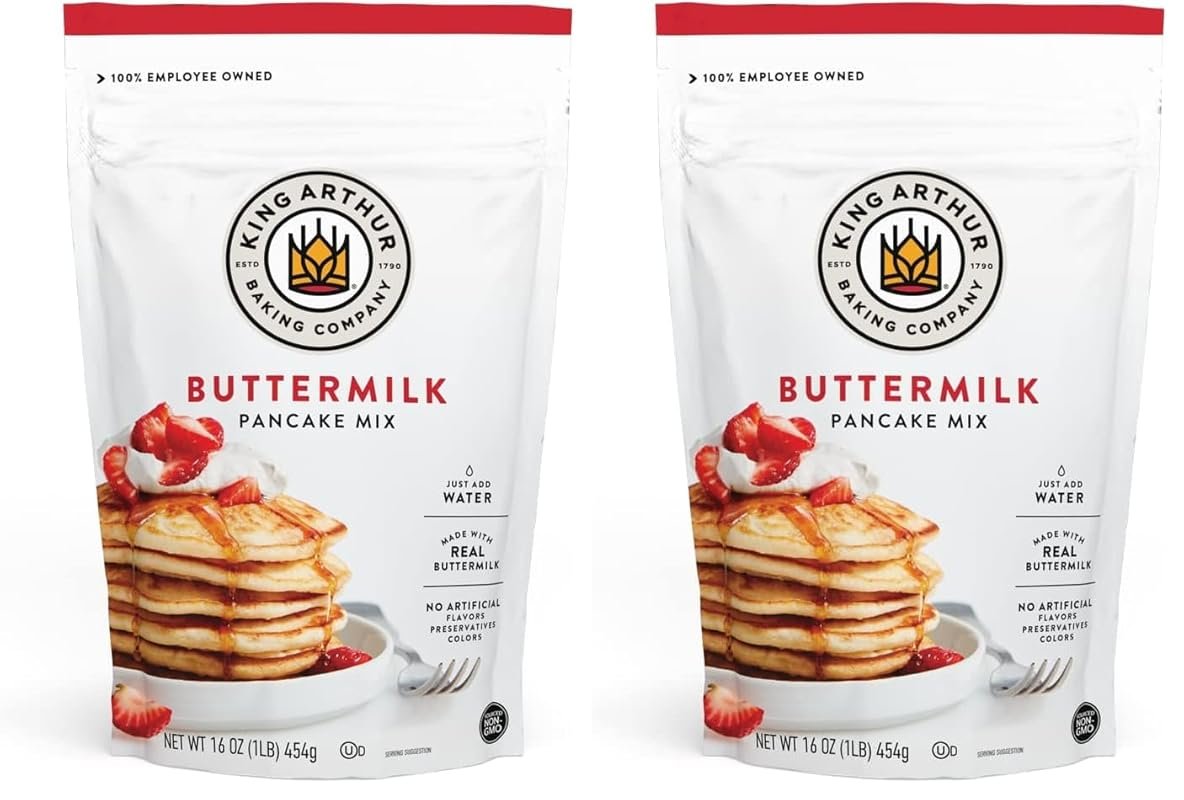 King Arthur Buttermilk Pancake Mix – Non-GMO, Kosher, Just Add Water, 