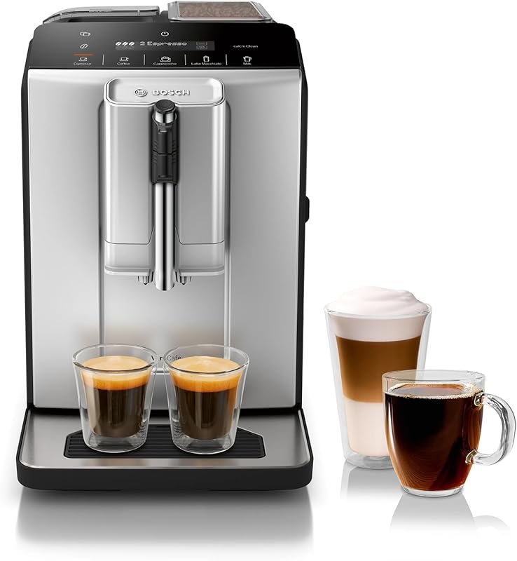 Bosch Fully Automatic Espresso & Coffee Machine with One-Touch Drinks,