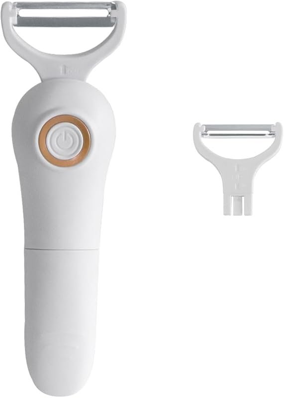 2-in-1 Auto Blade Electric Peeler with 2 Interchangeable Blades – AAA 