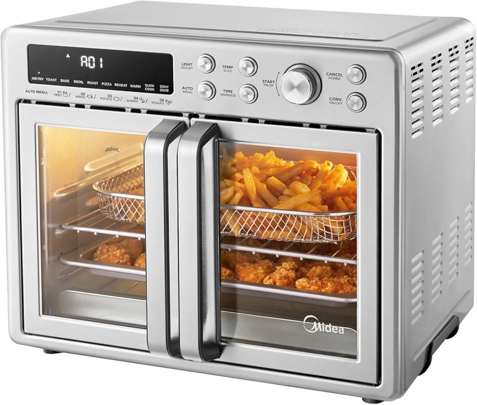 Midea Flexify Classic 10-in-1 French Door Toaster Oven Air Fryer, 26.4