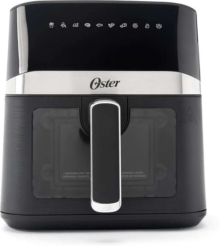 Oster 4-Quart Compact Digital Air Fryer with Window & Easy Countertop 