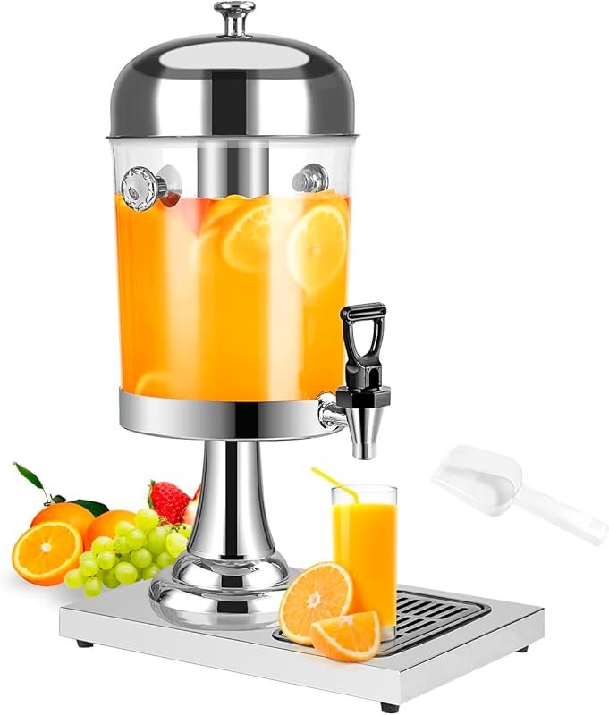 2.2 Gallon Drink Dispenser with Ice Core for Parties & Beverage Servic