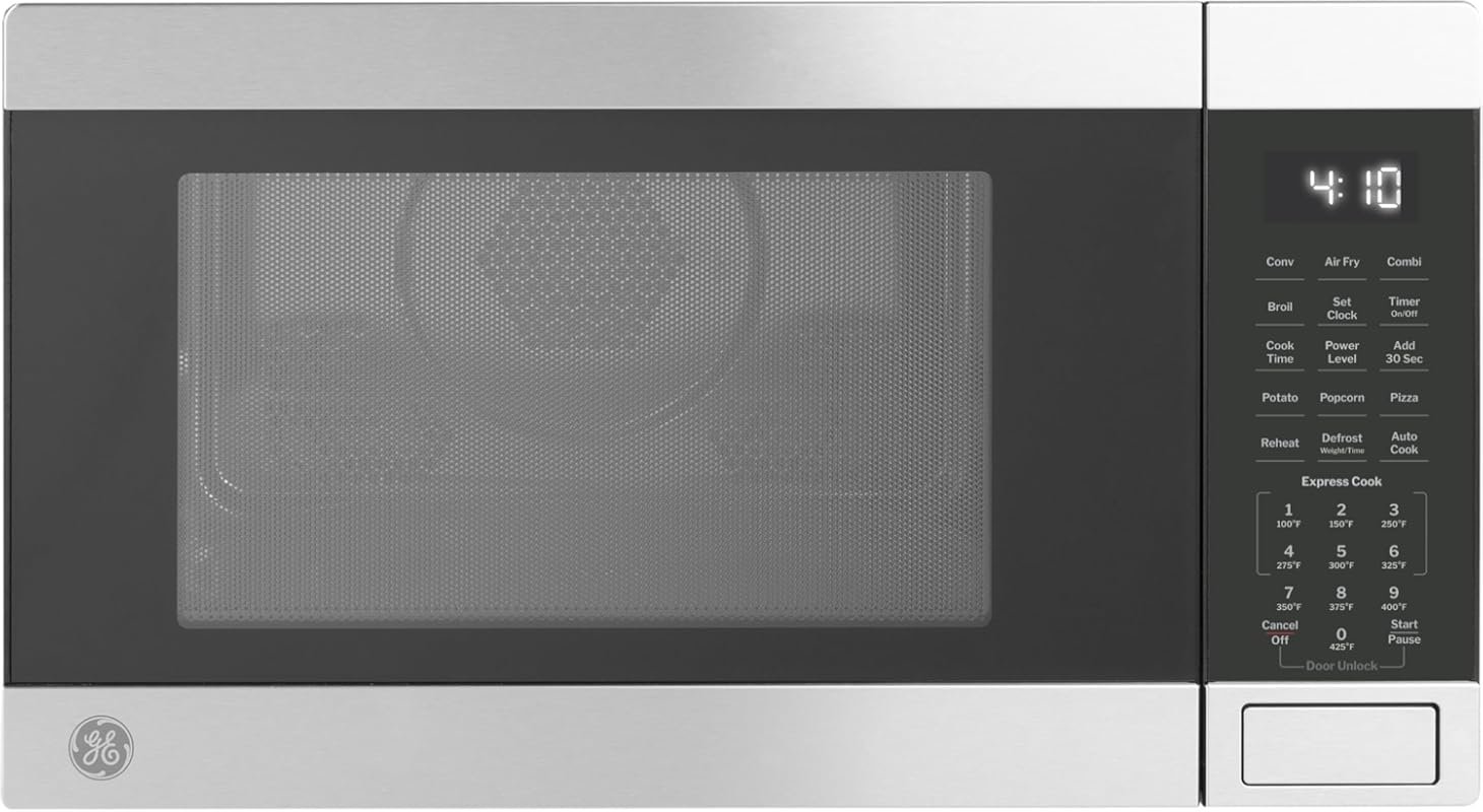 GE 4-in-1 Countertop Microwave Oven with Air Fry, Broil & 1050W Convec