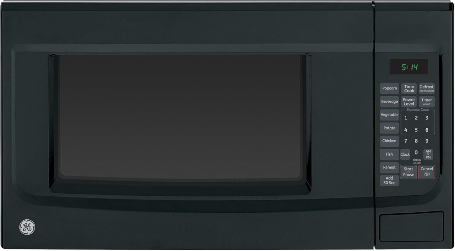 GE GCST14S1WBB 1.4 Cu.Ft Black Countertop Microwave