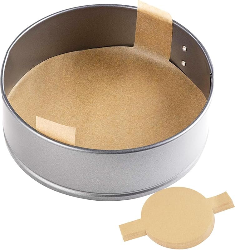 6-Inch Non-Stick Baking Parchment Rounds, 100 Pcs – Unbleached & Heat 