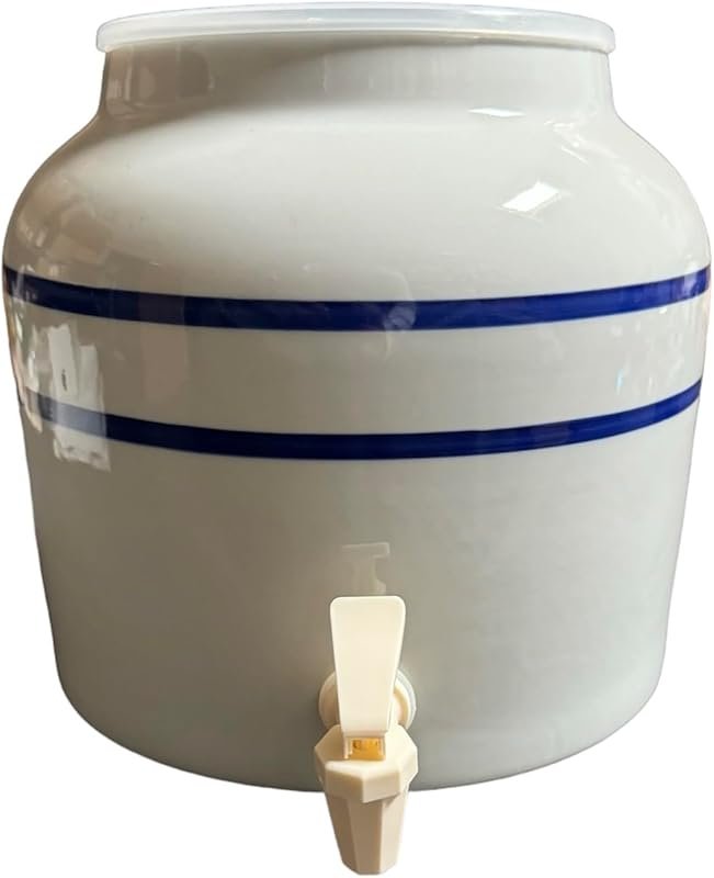 Aquanation Porcelain Ceramic Water Dispenser with BPA Free Spigot – Fi