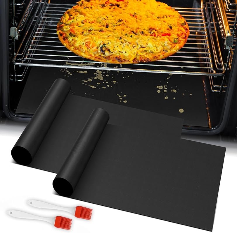 Reusable Teflon Oven Liner 2 Pack – Heat Resistant, Non-Stick, For Ele